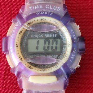 GENTLY USED, VINTAGE 1980'S, TIME CLUE SPORTS WATCH!!!